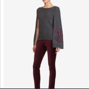 Lauren Ralph Lauren Mavinia Embroidered Sweater Cape